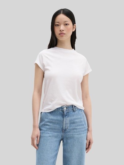 Marc O'Polo Regular Fit T-Shirt aus reiner Baumwolle Weiss 4