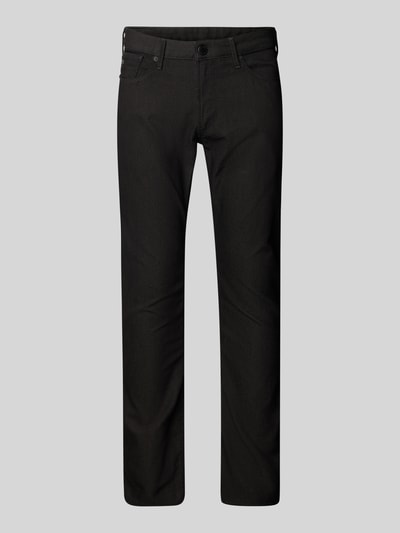 Emporio Armani Slim Fit Stoffhose aus Baumwoll-Mix im 5-Pocket-Design Black 2