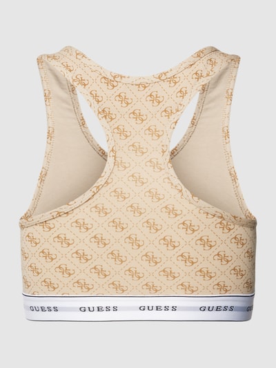 Guess Bralette mit Allover-Muster Modell 'CARRIE' Beige 3