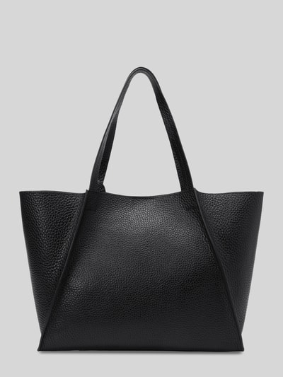 Marc O'Polo Shopper aus Rindsnappa mit Logo-Anhänger Black 4