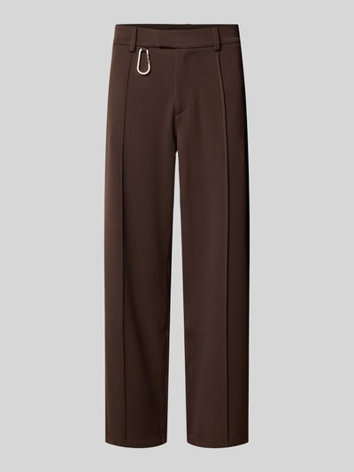 EIGHTYFIVE Stoffhose mit Nahtreißverschlusstaschen Dunkelbraun 2