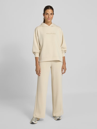 Smith and Soul Hoodie mit überschnittenen Schultern Offwhite Melange 1