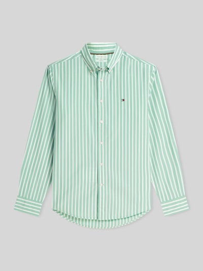 Tommy Hilfiger Regular Fit Freizeithemd aus reiner Baumwolle Hellgruen 2