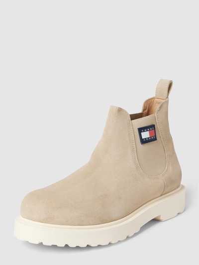 Tommy Jeans Chelsea Boots aus Leder Beige 1