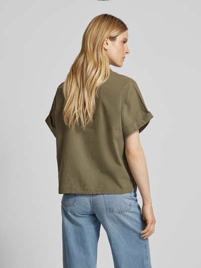 mbyM Bluzka koszulowa z rękawem o dł. 1/2 model ‘Katin’ Khaki 5