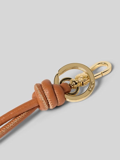 Abro Anhänger mit Logo-Prägung Modell 'Dalia' Cognac 2