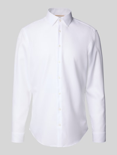 Jake*s Slim Fit Business-Hemd mit Kentkragen Weiss 2