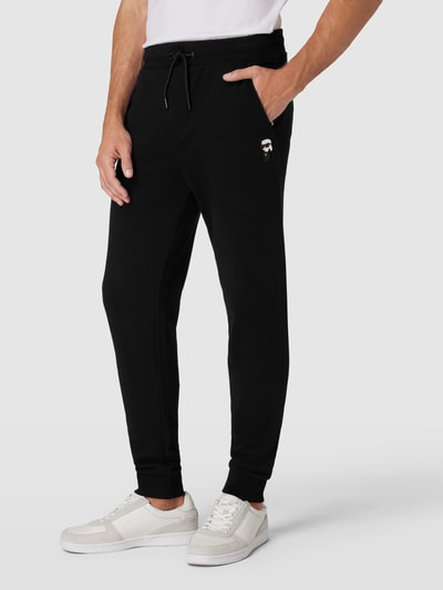 Karl Lagerfeld Joggingbroek met labelpatch Zwart - 4