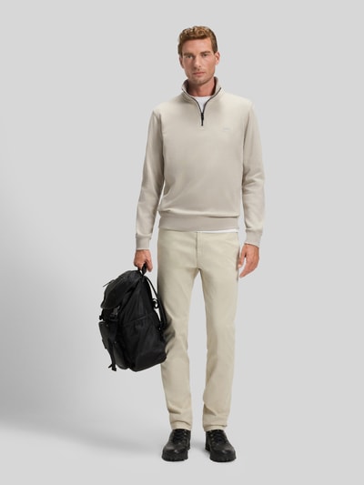 BOSS Orange Regular fit sweatshirt van puur katoen Beige - 1