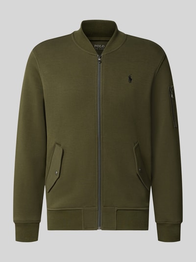Polo Ralph Lauren Regular Fit Sweatjacke aus Baumwoll-Mix Oliv 1