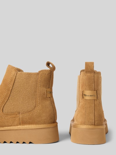 Tamaris Mocassins van leermix in Chelsea-stijl Camel - 2