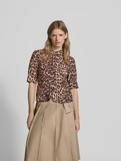 BAUM & PFERDGARTEN Regular Fit Hemdbluse mit Brusttasche Hellbraun 4