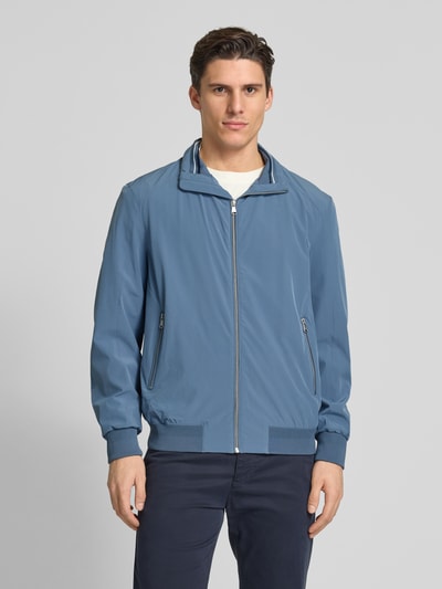 Christian Berg Men Blouson mit Reißverschlusstaschen Blau 4