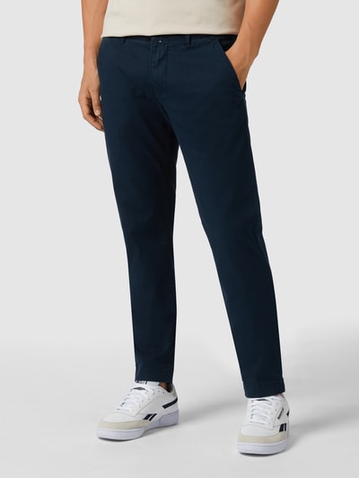 Marc O'Polo Shaped fit broek in effen design Marineblauw - 4