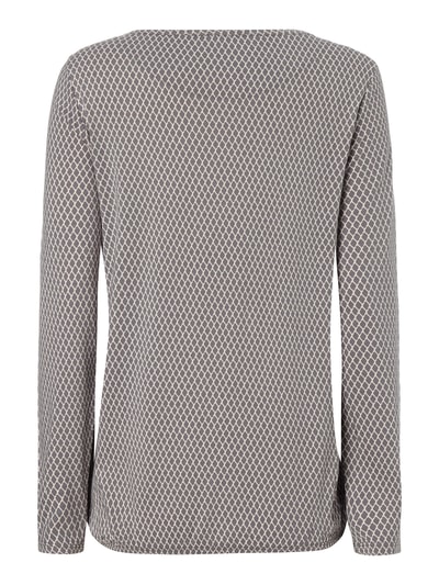 Montego Longsleeve mit Allover-Muster Graphit 3