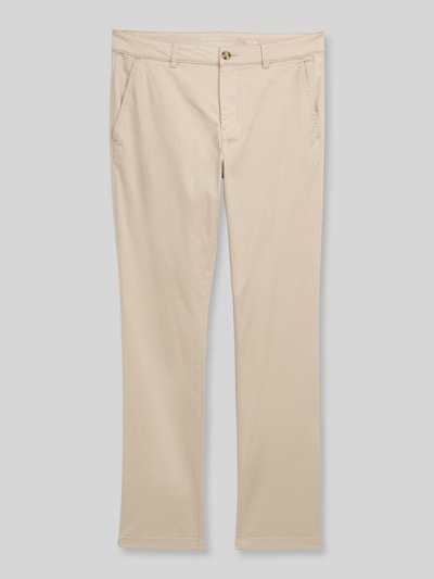 Tom Tailor straight fit chino van katoenmix Beige - 2