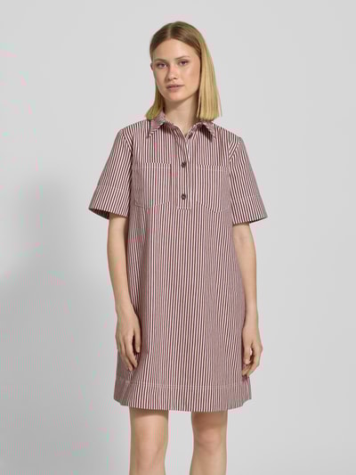 Jake*s Casual Mini overhemdjurk met borstzakken Wit - 4