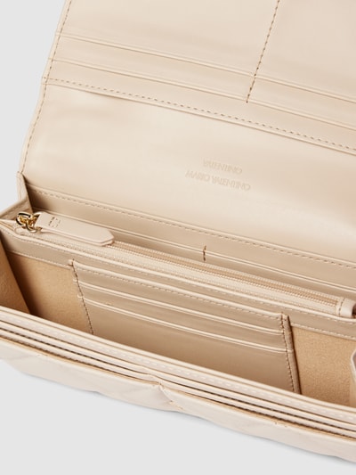 VALENTINO BAGS Portemonnaie mit Label-Detail Modell 'OCARINA' Ecru 3