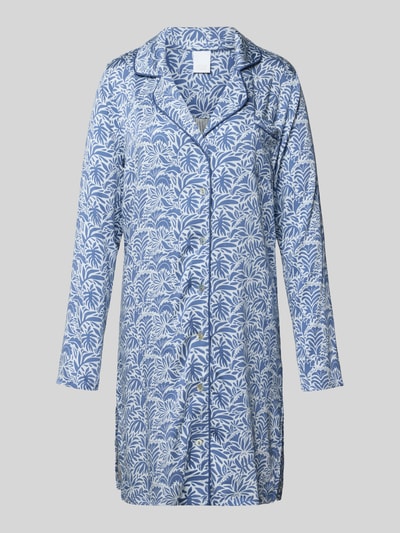 CCDK Copenhagen Relaxed fit nachthemd van viscosemix, model 'Josephine' Blauw - 1