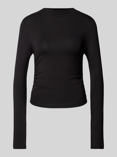 Gina Tricot Longsleeve mit seitlichen Raffungen Black 2