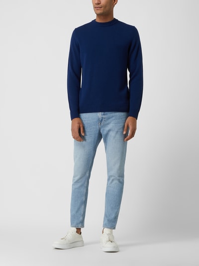 MAERZ Muenchen Pullover mit Rundhalsausschnitt Marine 1