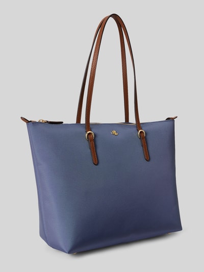 Lauren Ralph Lauren Henkeltasche mit Logo-Applikation Blau 3
