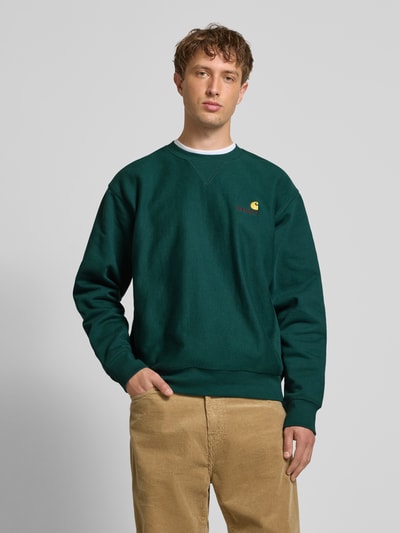 Carhartt Work In Progress Sweatshirt mit Rundhalsausschnitt Dunkelgruen 4