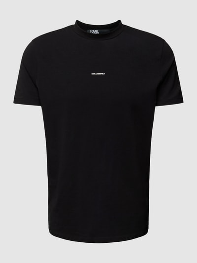 Karl Lagerfeld T-shirt met labelprint Zwart - 2