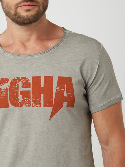 Tigha T-Shirt mit Logo-Print Modell 'Splashes'  Hellgrau 3