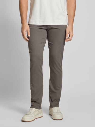 bugatti Regular Fit Chino im 5-Pocket-Design Modell 'CORDOBA' Taupe 4