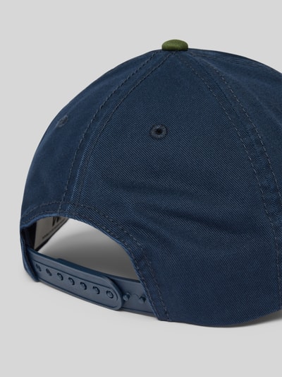 Wood Wood Basecap mit Label-Stitching Marine 3