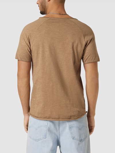 REVIEW T-shirt met ronde hals Taupe - 5