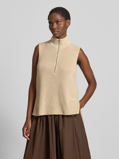 Soyaconcept Spencer met opstaande kraag en ritssluiting, model 'Julia' Zand - 4