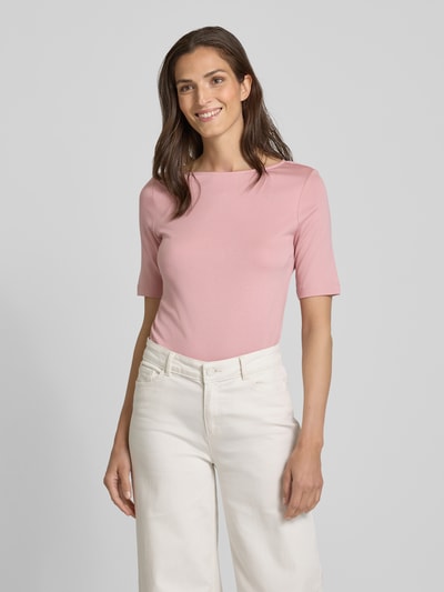 Christian Berg Woman T-Shirt mit U-Boot-Ausschnitt Altrosa 4