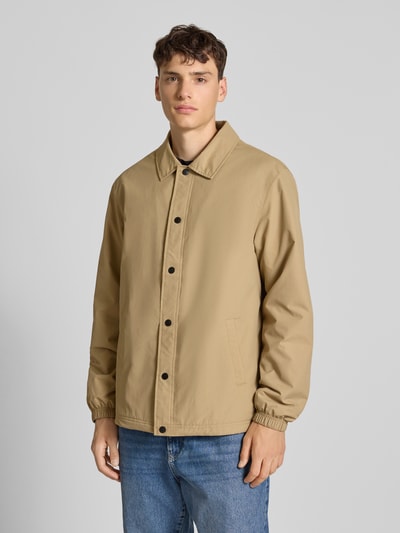 Superdry Jacke mit Umlegekragen und Eingrifftaschen Hellbraun 4