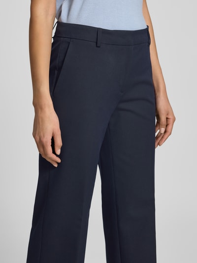 Christian Berg Woman Selection Straight leg pantalon met persplooien Marineblauw - 3