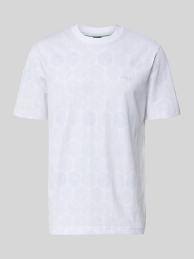 BOSS Green Regular Fit T-Shirt aus reiner Baumwolle Weiss 1