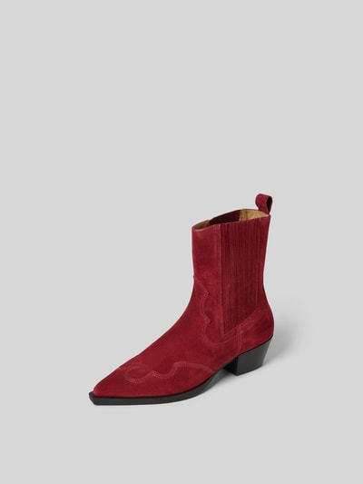 Copenhagen Stiefeletten aus echtem Leder Bordeaux 2