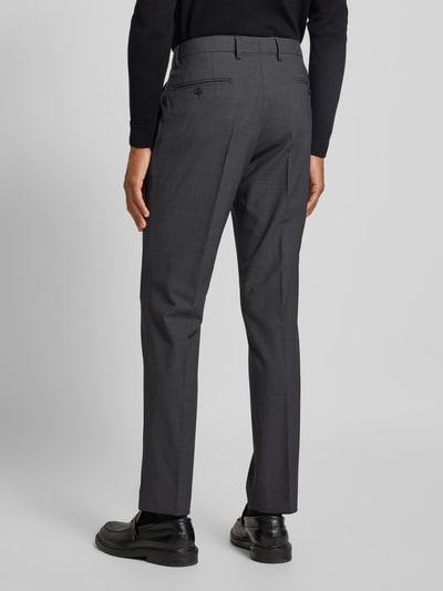 Pierre Cardin Slim fit pantalon met persplooien, model 'Ryan' Antraciet - 5