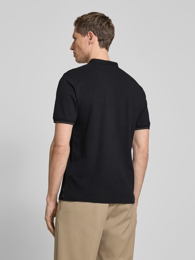 Cinque Slim Fit Poloshirt mit Rundhalsausschnitt Modell 'LANO' Black 5