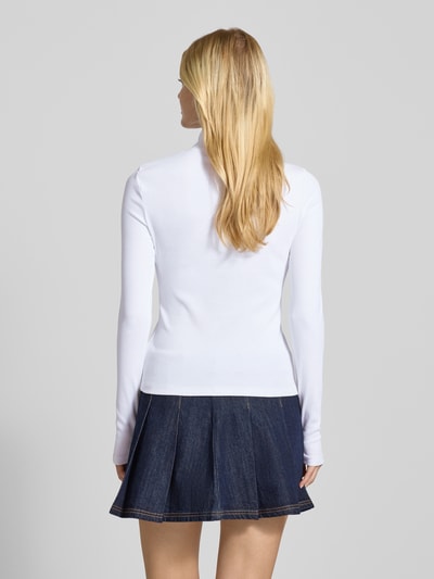 Calvin Klein Jeans Shirt met lange mouwen en opstaande kraag Wit - 5
