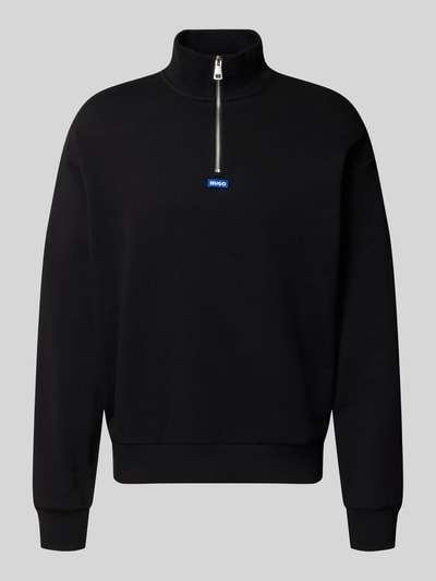 Hugo Blue Regular Fit Sweatshirt aus reiner Baumwolle Modell 'NEELER' Black 2