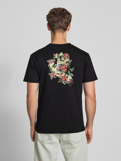 SANTA CRUZ T-Shirt mit Label-Print und Rundhalsausschnitt Black 5