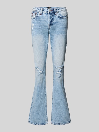 TRUE RELIGION Flared Jeans im Destroyed-Look Modell 'BECCA' Hellblau 1