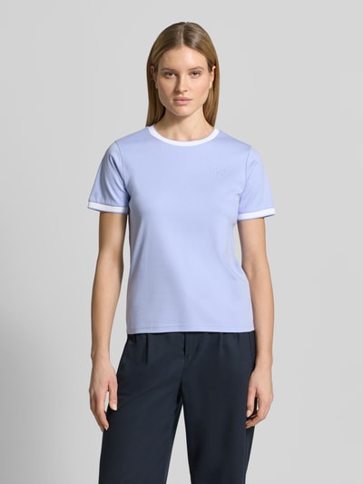 MOS MOSH T-Shirt mit Label-Detail Modell 'Molina' Hellblau 4