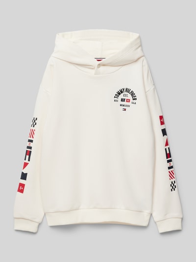 Tommy Hilfiger Teens Hoodie met capuchon Offwhite - 1