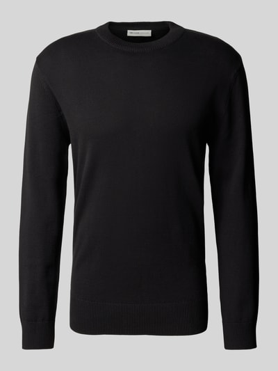 Tom Tailor Denim Regular Fit Strickpullover aus Baumwolle Black 2