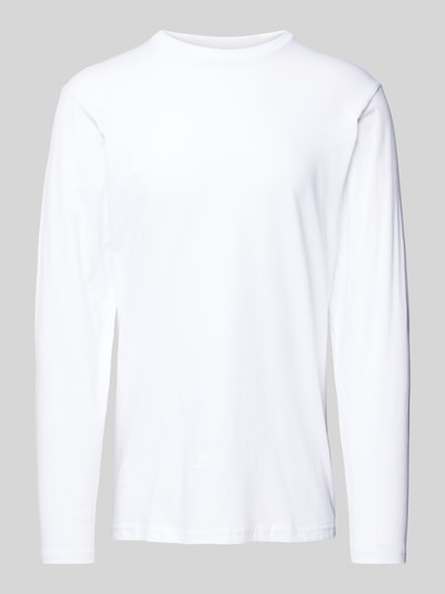 RAGMAN Longsleeve mit Rundhalsausschnitt Weiss 1