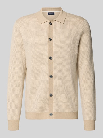 Christian Berg Men Vest met knoopsluiting Zand gemêleerd - 2