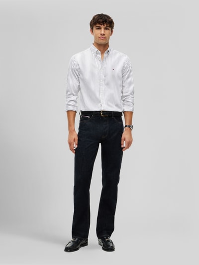 Tommy Hilfiger Body Fit Freizeithemd aus reiner Baumwolle Weiss 1